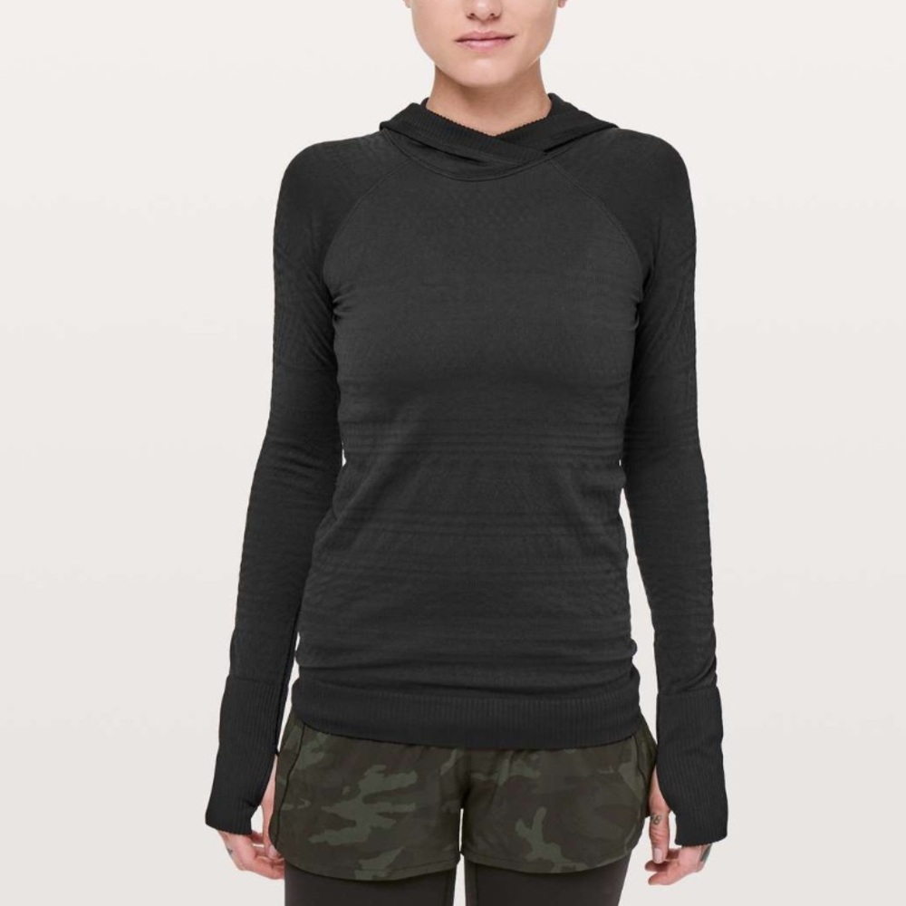 Lululemon Rest Less‎ Hoodie Black Sweater Pullover